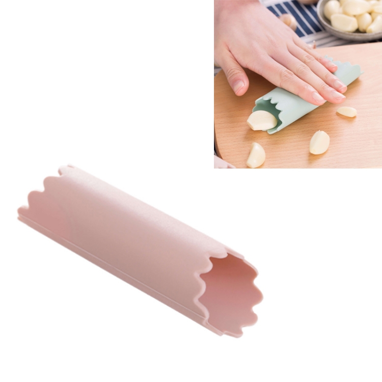 

10 PCS Household Garlic Peeling Tool Manual Thickening Silicone Peeling Tool Portable Garlic Peeling Device(Lotus Pink)