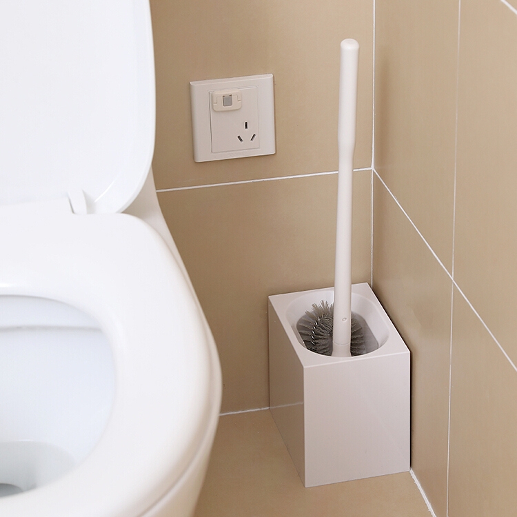 

Simple Toilet Brush Set Bathroom Household Toilet Cleaning Brush(White)