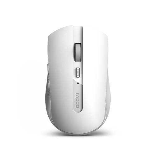 

Rapoo 7200M 1600 DPI 6 Buttons 2.4GHz Wireless Bluetooth 4.0 Multi-modes Mouse Notebook Office Mute Mouse(White)
