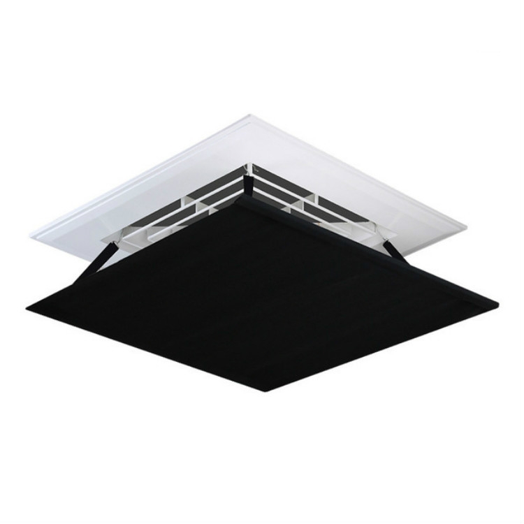 

Central Air Conditioning Wind Shield Wall-Mounted Anti Direct Blowing Windshield, Size:45x45cm(Black )