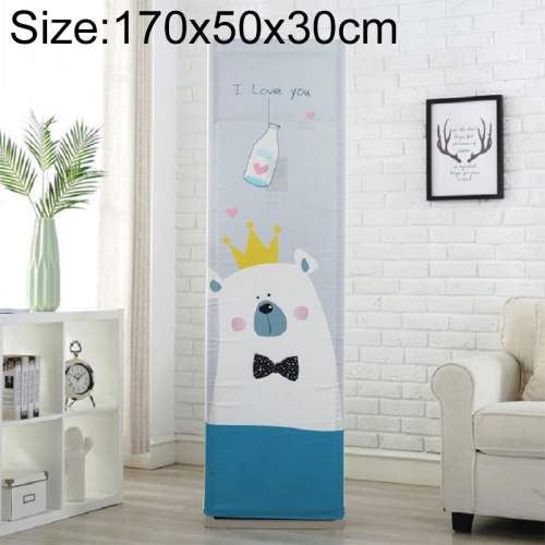 

Simple Vertical Cabinet Type All Inclusive Air Conditioning Fabric Dust Cover, Size:170x50x30cm, Style:Love Bear