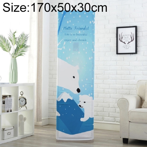 

Simple Vertical Cabinet Type All Inclusive Air Conditioning Fabric Dust Cover, Size:170x50x30cm, Style:North Bear