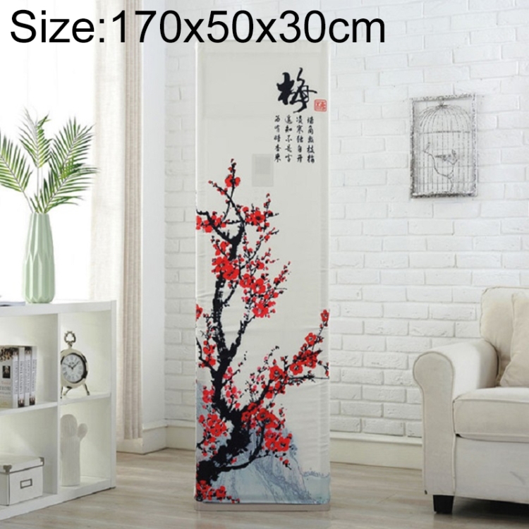 

Simple Vertical Cabinet Type All Inclusive Air Conditioning Fabric Dust Cover, Size:170x50x30cm, Style:Red Plum