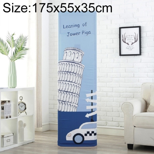 

Simple Vertical Cabinet Type All Inclusive Air Conditioning Fabric Dust Cover, Size:175x55x35cm, Style:Tall Building