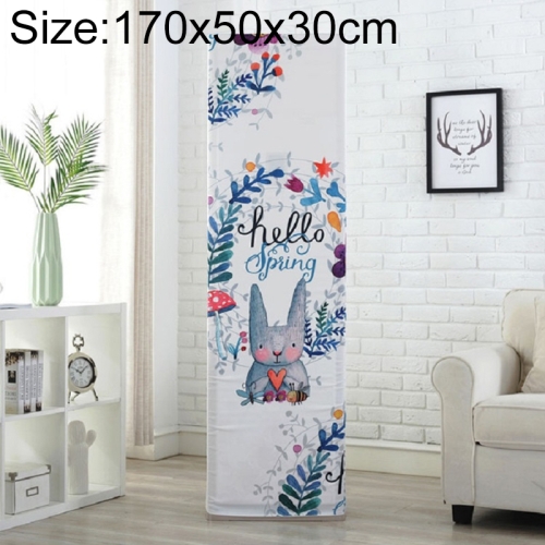 

Simple Vertical Cabinet Type All Inclusive Air Conditioning Fabric Dust Cover, Size:170x50x30cm, Style:Rabbit