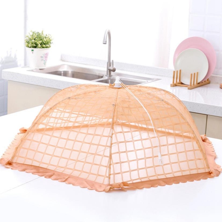 

Foldable Round Rice Table Umbrella Dish Food Cover, Size:Small 70x24cm