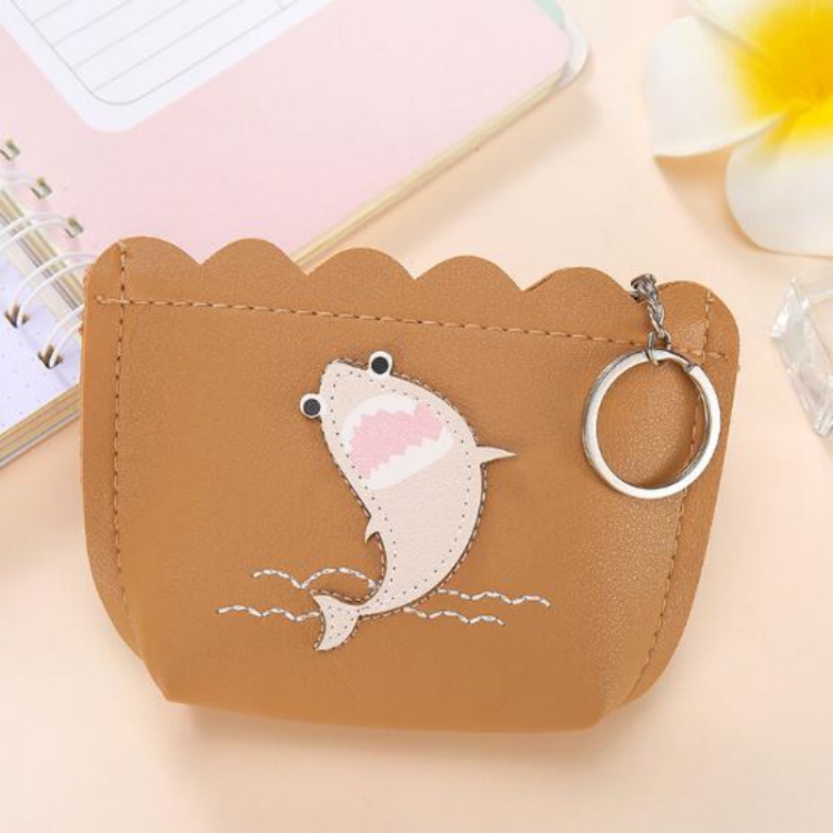 

3 PCS Girl Heart Ins Wallet Short Cutel Simple Coin Purse for Women( Khaki)