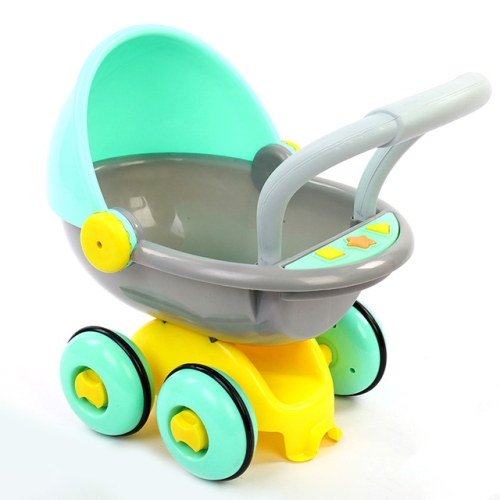 

Anti-rollover Learning Standing Walking Baby Trolley Multi-function with Music Baby Walker Toy(Light Green)