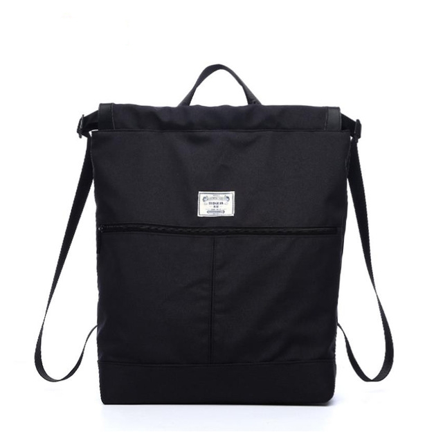 

Solid Patchwork Waterproof Swimming Bag Dry Wet Separation Canvas Fitness Sports Yoga Bag Backpacks(Black)