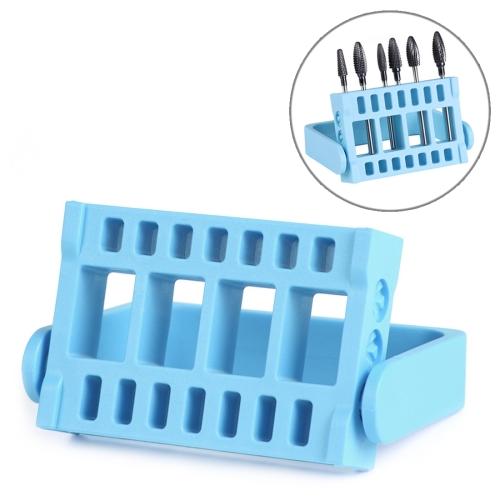 

Nail Grinder Portable Storage Box 16 Card Position 2.35mm Insertion Grinding Tool Box(Light Blue)