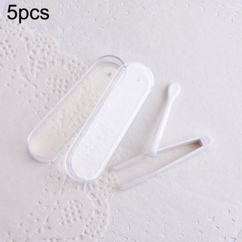 

5 PCS Portable Contact Lens Special Tweezer and Stick Set Travel Kit(White)