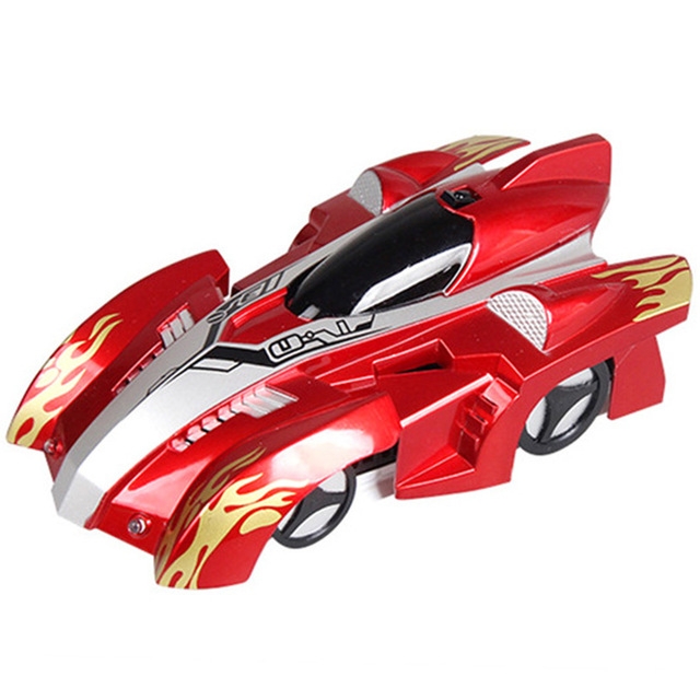 

WT891-1 Remote Control Climbing RC Car With Led Lights 360 Degree Rotating Stunt Toys Antigravity Machine Wall Car(Red)