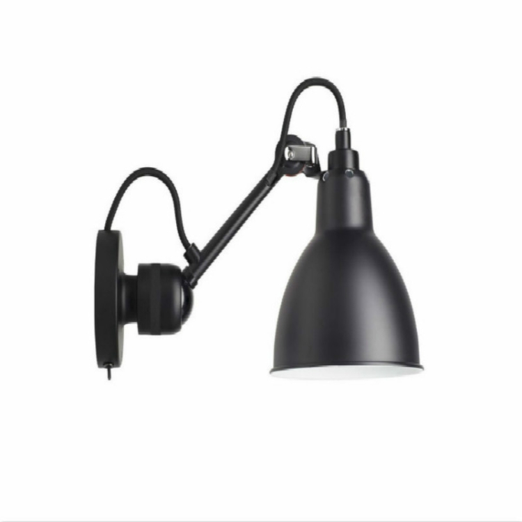 

Creative Simple Long Pole Living Room Bed Bedroom Aisle LED Wall Lamp, Size:S(Black )