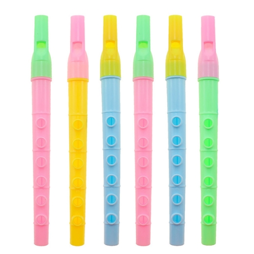 

10 PCS 21cm Six Hole Clarinet Children Educational Music Toy, Random Color Delivery