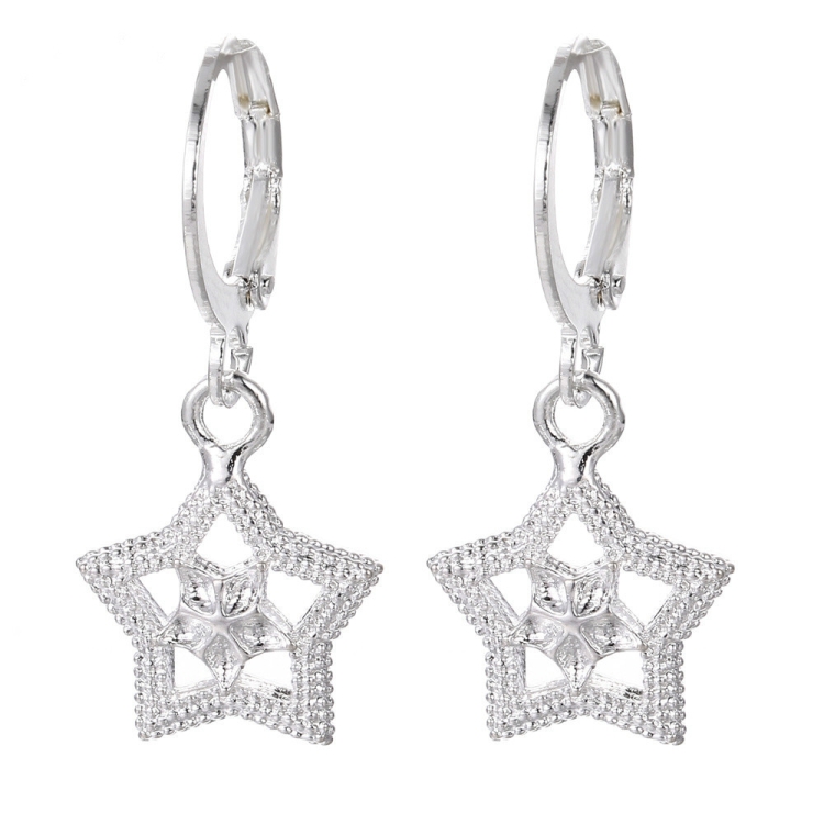

2 Pairs Women Fashion Retro Star Geometric Wedding Bohemia Earrings Jewelry