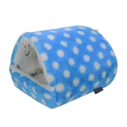 

Warm Thickened Triangle Bird Nest Parrot Hamster Hammock Nest, Size:S-7x8cm(Blue)