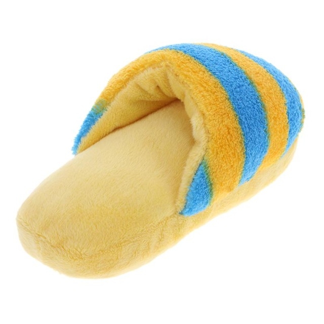 

Pet Toys Slippers Puppy Dog Sound Chew Play Toys for Dog Cats Funny Dog Products Yellow