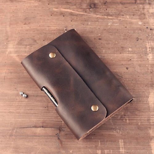 

A6 Genuine Leather Diary Planner Office Diary Spiral Travelers Writing Pad