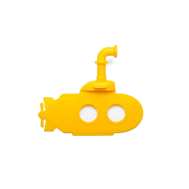 

20 PCS Book Clip PP Material Reuse Repeatedly Reading Submarine Bookmarks(Yellow)