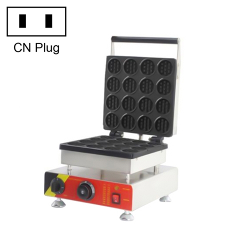 

Commercial Mini Waffle Machine Stainless Steel Non-stick Cooking Surface Muffin Baking Equipment 110V