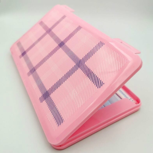 

Mask Storage Box Dustproof Portable Plastic Household Storage Holder(Pink)