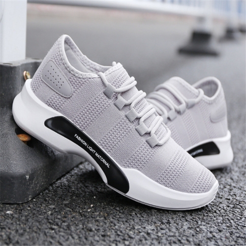 

Breathable Lightweight Casual Shoes Non-slip Sports Shoes for Men, Size:43(Grey)