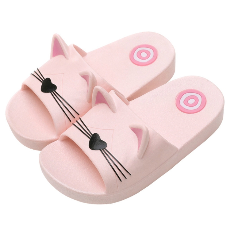 

Kids Slippers Floor Family Antiskid Home Slippers Beach Sandals, Size:31-32(Pink)