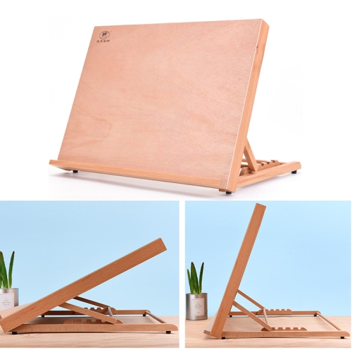 Sunsky Wooden Drawing Table Portable Sketch Bookshelf Painting