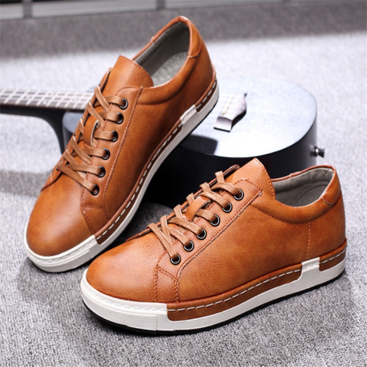 

Baroque Shoes Casual PU Leather Sports Shoes for Men, Size:39(Yellow)