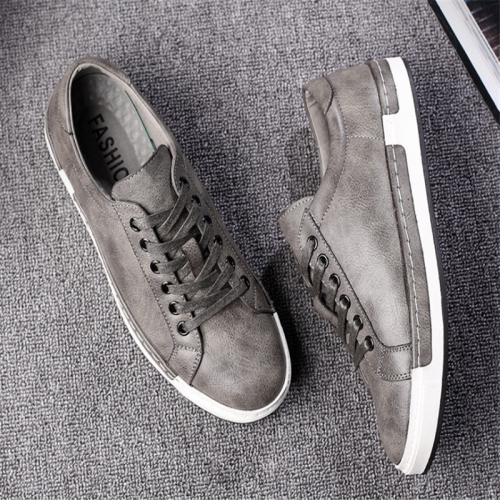 

Baroque Shoes Casual PU Leather Sports Shoes for Men, Size:39(Grey)