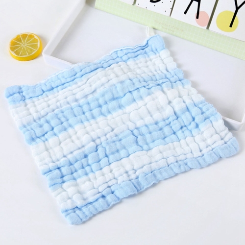 

Baby Wash Bath Comfort Towel 6 Layer Gauze Baby Saliva Towel(Baby Blue)