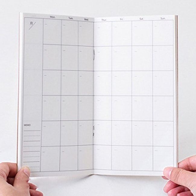 

Creative Simple Traveler Series Kraft Refill Diary Notebook(Week Plan)