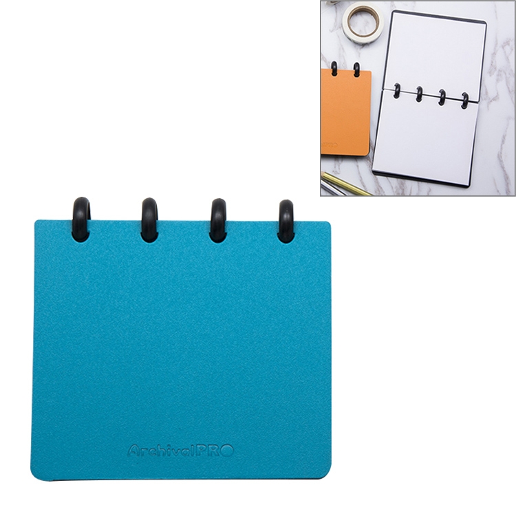 

2 PCS A7 Pocket Size Notepad Creative Stationery Notepad Vertical Pocket Loose Leaf Office School Supplies(Blue)