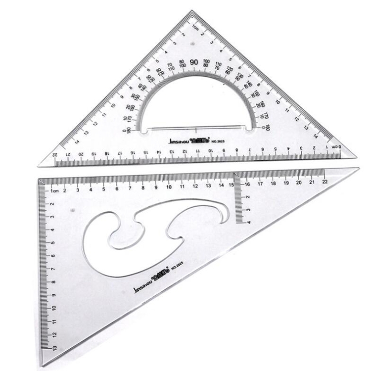 

Triangle Set Scale Professional Drawing Tools School Supplies Student Stationery