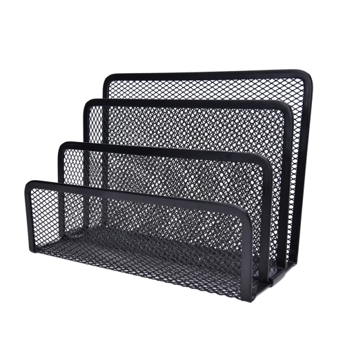 Sunsky Mesh Letter Sorter Mail Document Tray Black Desk Office