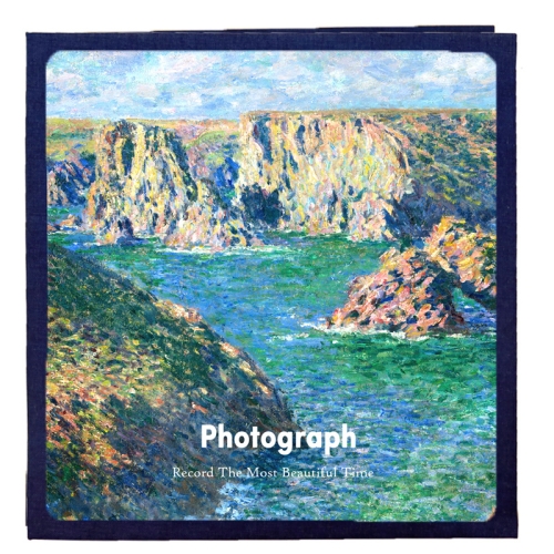 

Art Retro DIY Pasted Film Photo Album Family Couple Commemorative Large-Capacity Album, Colour:16 inch Bell Island(30 White Card Inner Pages)