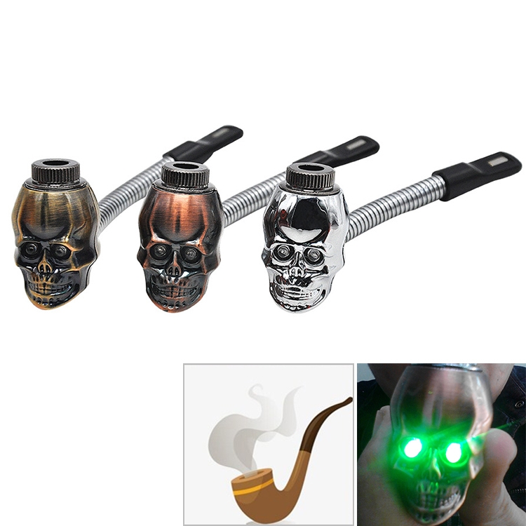 

Glowing Skull Pipe Random Color Delivery