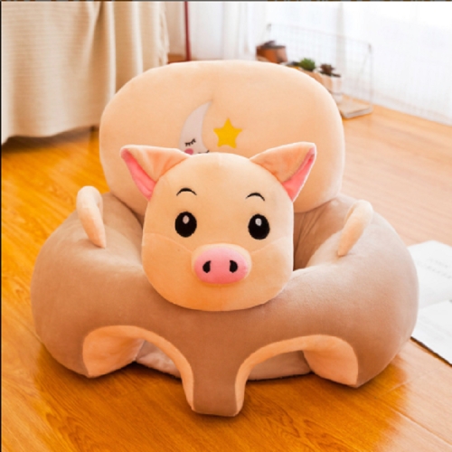 

Cute Cartoon Sofa Skin for Infant Baby Seat Sofa Cover Sit Learning Chair Washable(Pig)