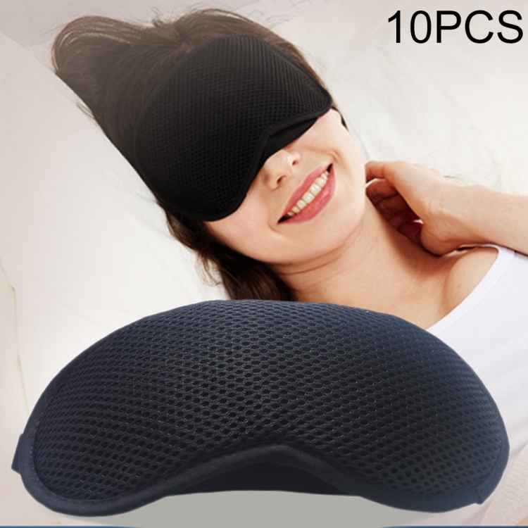 

10 PCS Bamboo Charcoal Breathable Adjustable Headband Sleep Soft Eye Mask