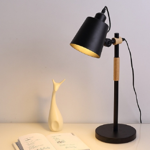 Sunsky مصباح مكتبي للقراءة بمقبض مفتاح مصباح ديكور منزلي أسود