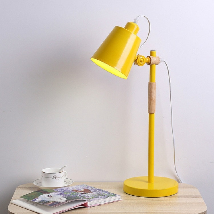 yellow reading lamp