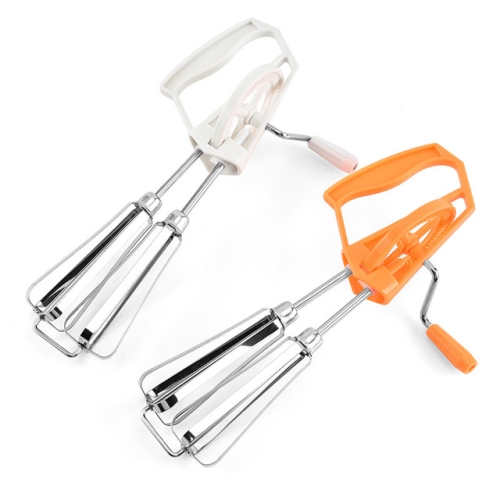 

Double Rotation Hand Whisk Egg Beater Stainless Steel Kitchen Blender Random Color Delivery