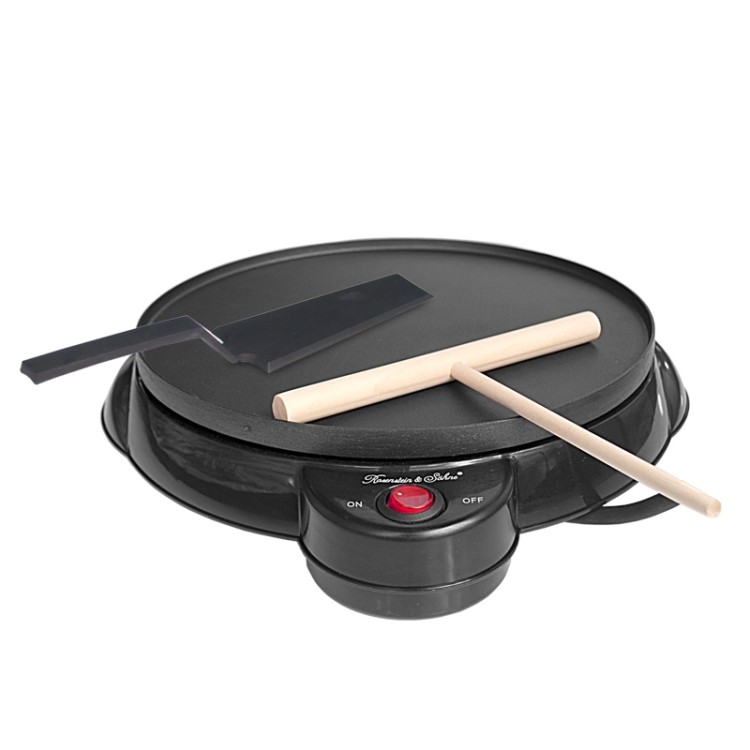 

2 PCS Non-stick Electric Crepe Maker Pancake Maker Household Kitchen Tool(Black (No Accessories))