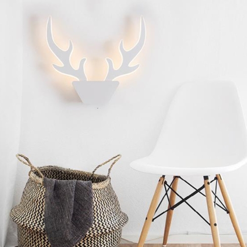 

36W LED Creative Personality Antler Wall Lamp Hallway Aisle Light Bedroom Study, Power source: Warm White( White )