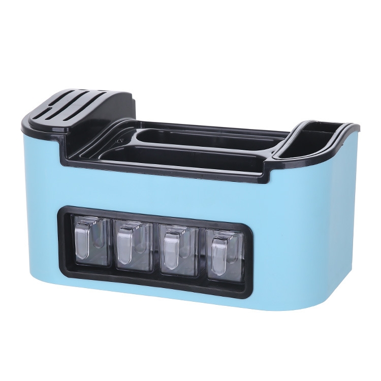 

Creative Multifunction Storage Rack Kitchen Seasoning Shelf(Blue)