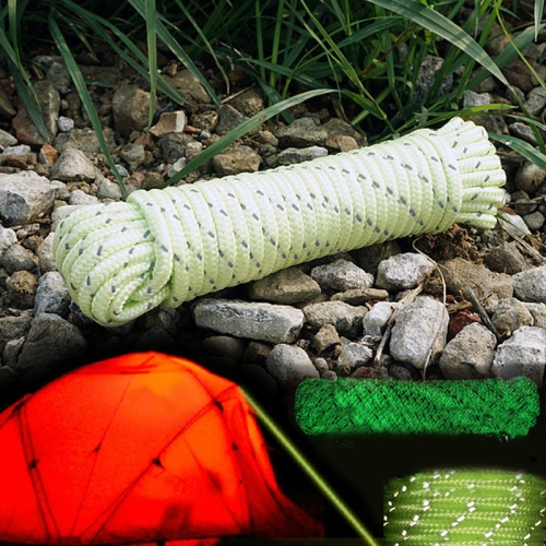 

5mm Diameter Reflective String Windproof Tent Rope Line Camping Rope Reflective Tent Ropes