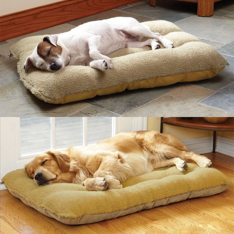 

Detachable Thickening Winter Warm Plush Pet Mat Pet Kennel, M-50x65cm(Cream Color )