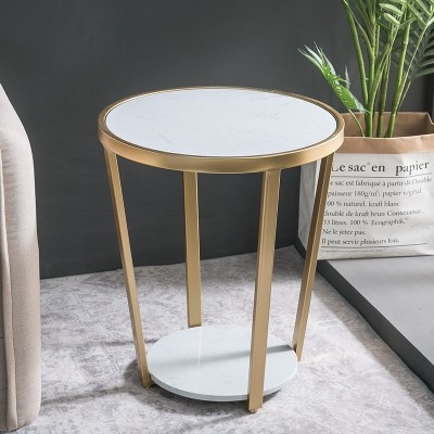 

Household Living Room Sofa Iron Art Small Apartment Balcony Negotiate Small Tea Table, Colour: Inner Package(Black Jade Black )