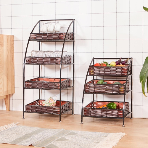 

Multi-function Supermarket Vegetable Fruit Shop Creative Display Display Shelf Storage Rack, Size:A Set of Fruit Racks