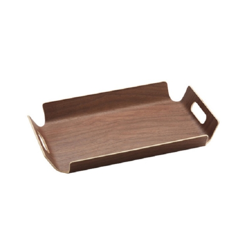 

Wooden Dinner Plate Serving Plate Pastry Tray, Specification:881 Black Walnut M